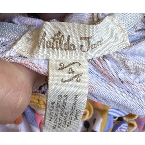 Matilda Jane Girls Size 4 Tiered Maxi Twirl Tell Me More Dress Floral Boho Artsy - Picture 7 of 7